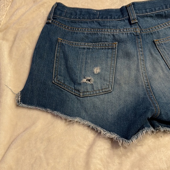 rag and bone distressed denim shorts size 24 - Picture 6 of 11